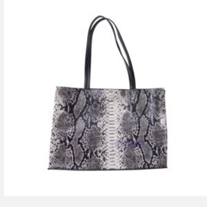 Snakeskin tote
